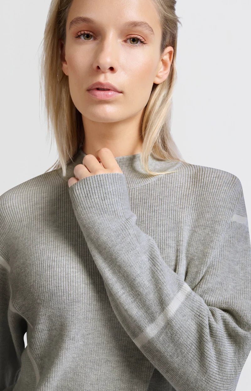 YAYA Mock Neck Knit Sweater