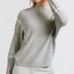 YAYA Mock Neck Knit Sweater