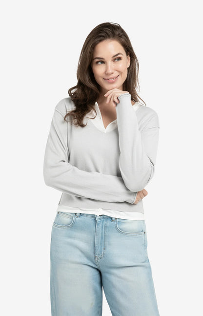 YAYA Double Layer Sweater