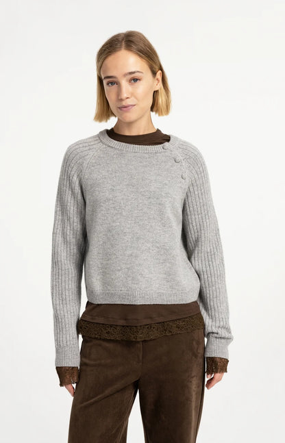 YAYA Sweater with buttons