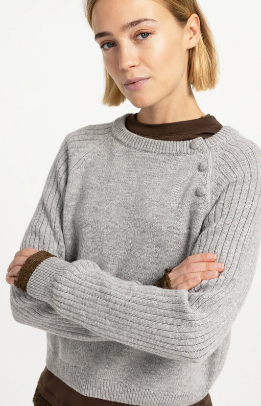 YAYA Sweater with buttons