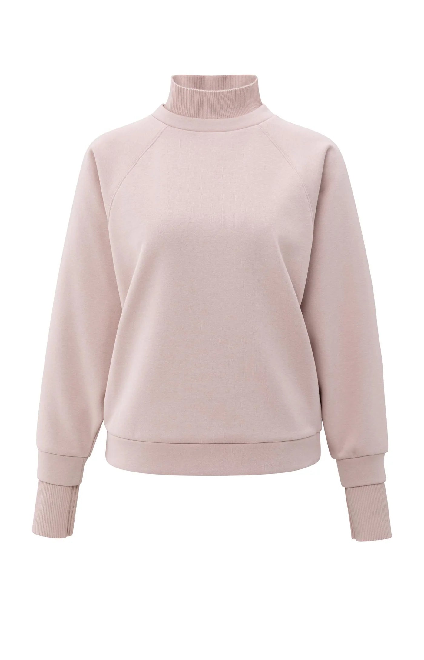 YAYA Knit Collar Sweatshirt