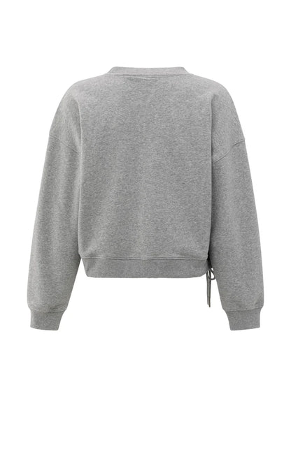 YAYA Sweatshirt with Pleated Neckline