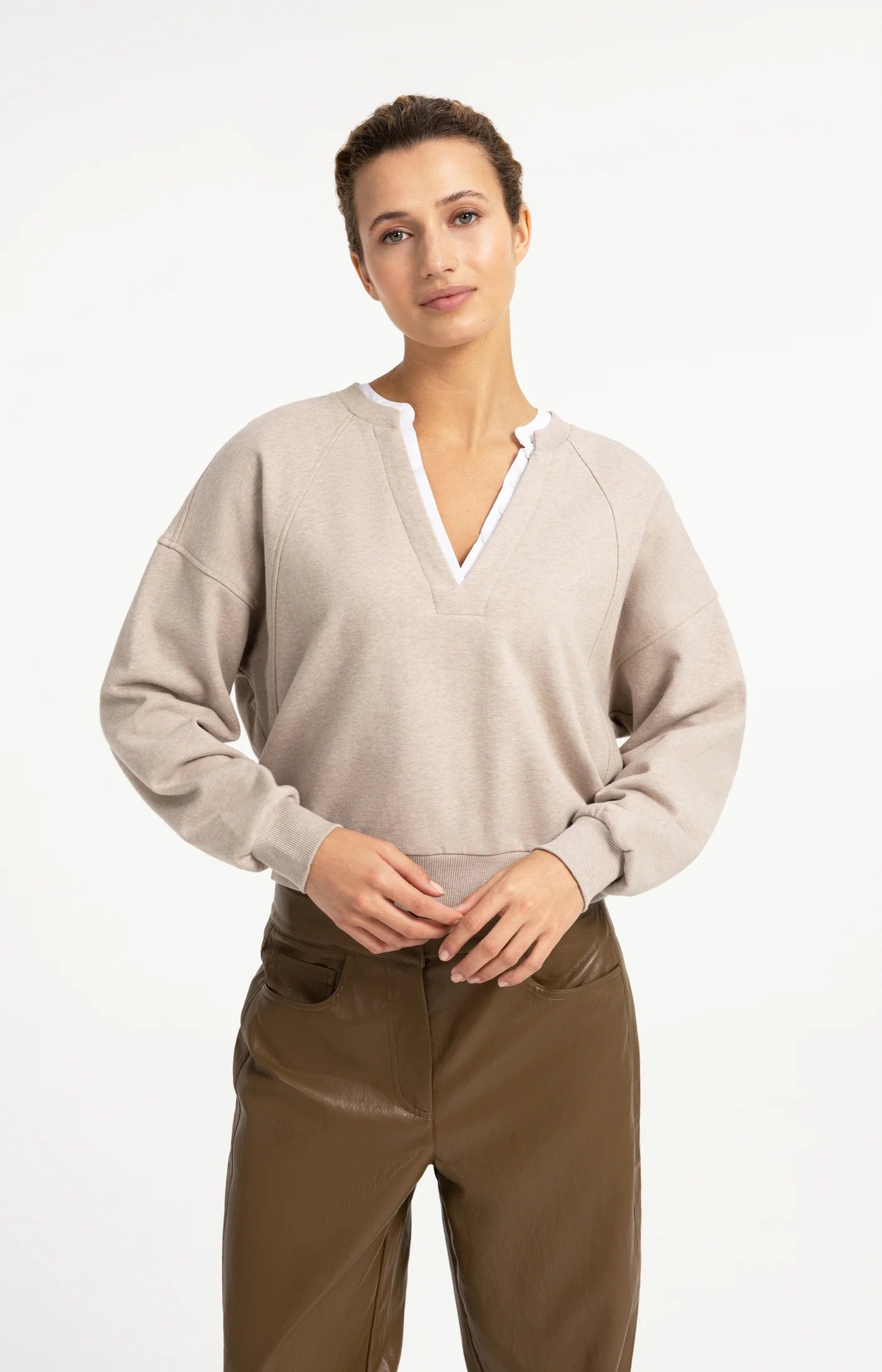 YAYA V-neck Sweatshirt