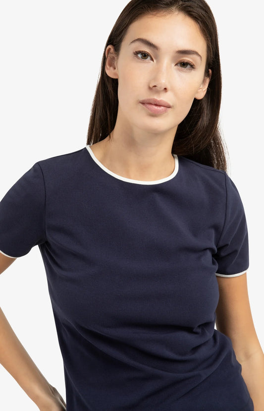 YAYA T-Shirt with Contrast Trim