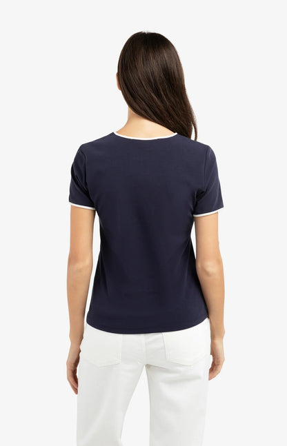 YAYA T-Shirt with Contrast Trim