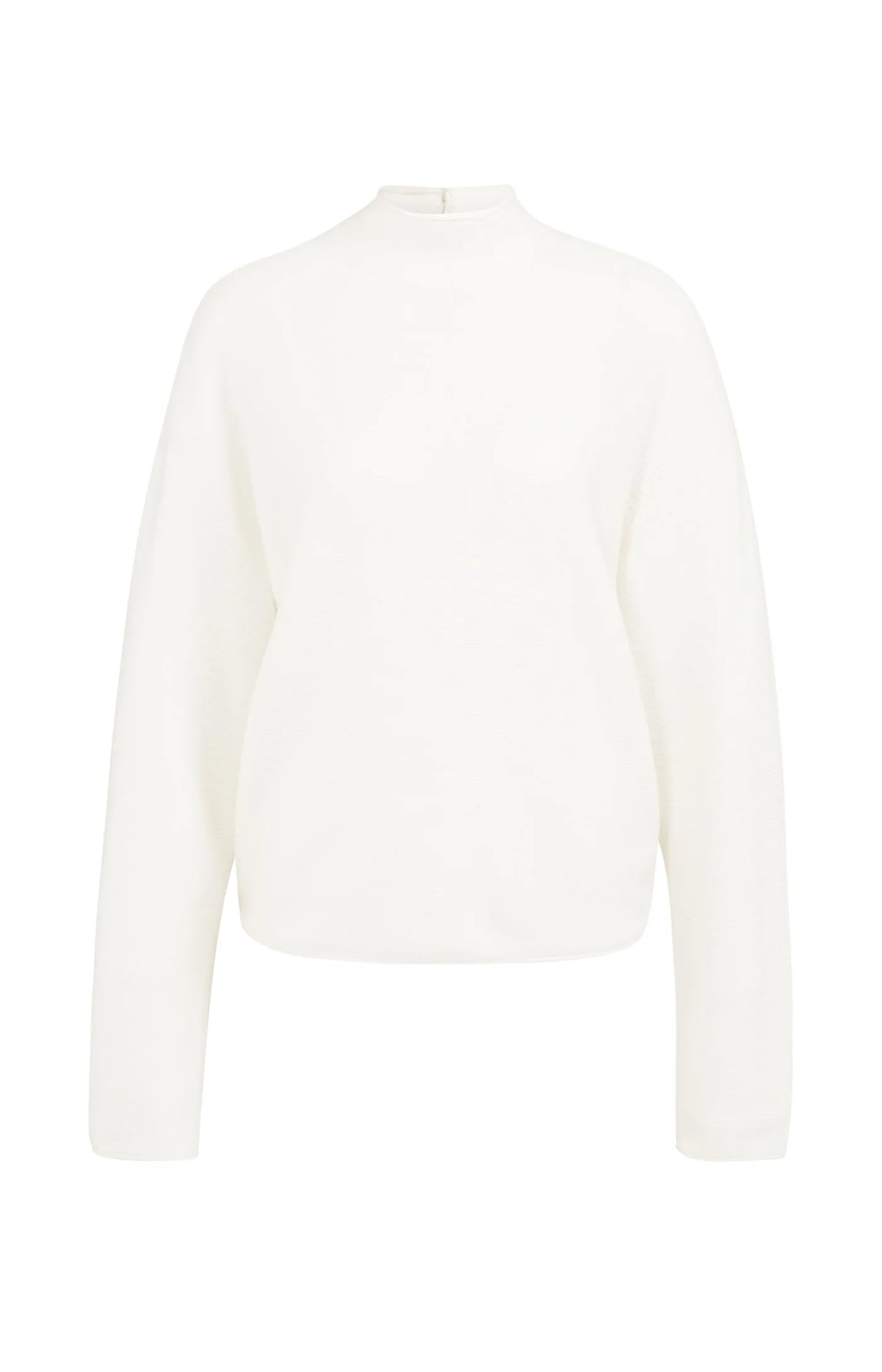 YAYA Textured Mock Neck Sweater with Buttons