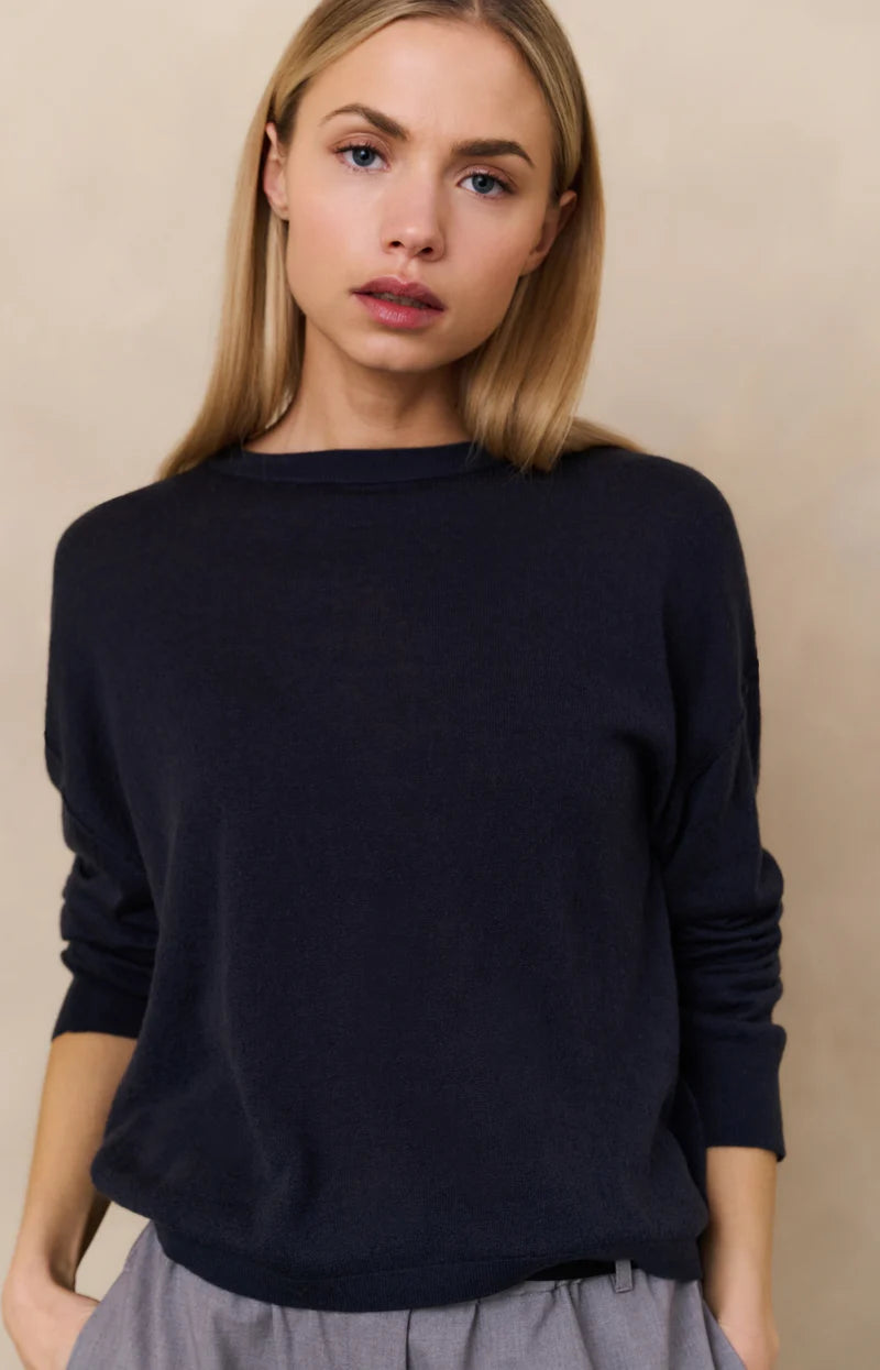 YAYA Textured Knit Sweater