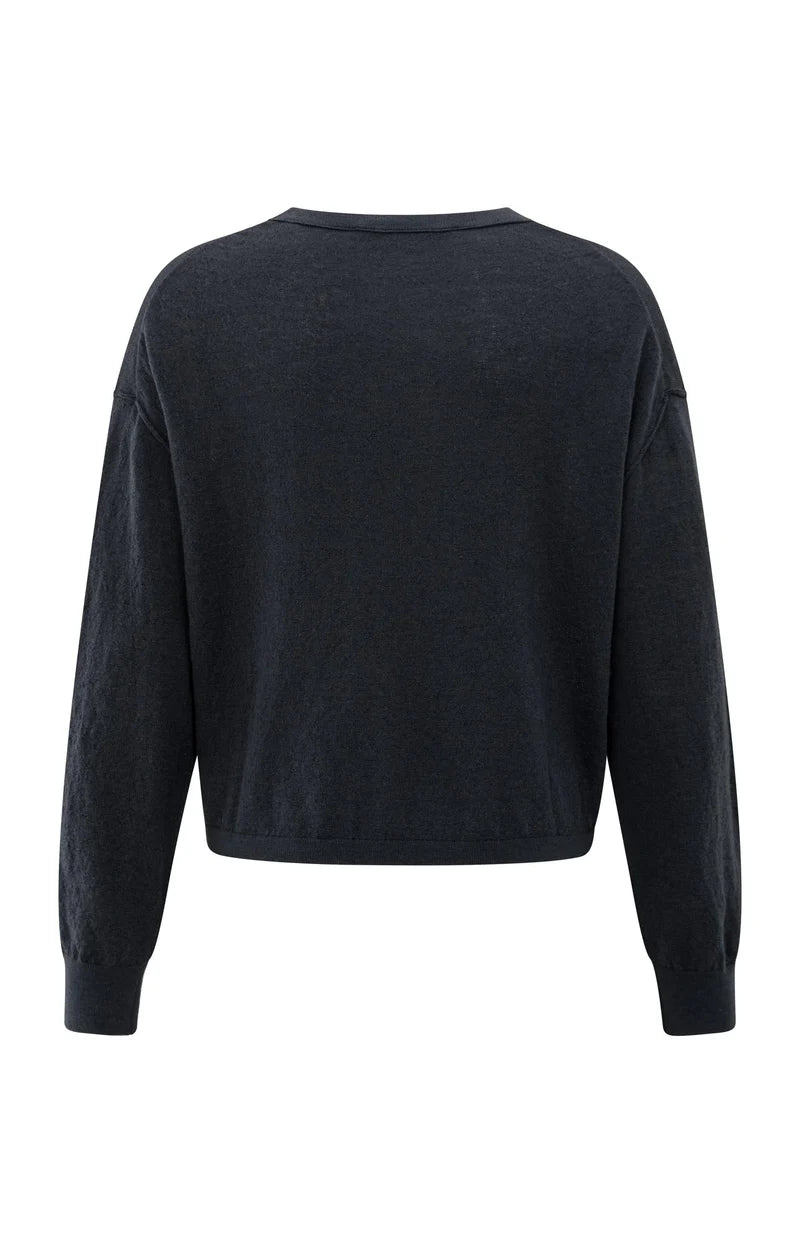 YAYA Textured Knit Sweater