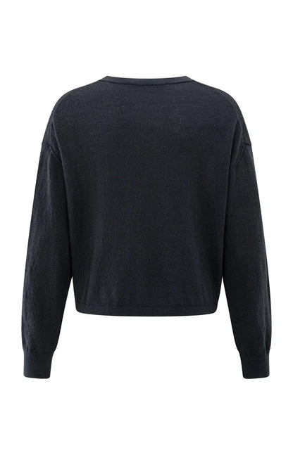 YAYA Textured Knit Sweater