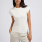 YAYA Cap Sleeve Top with Ruched Sides