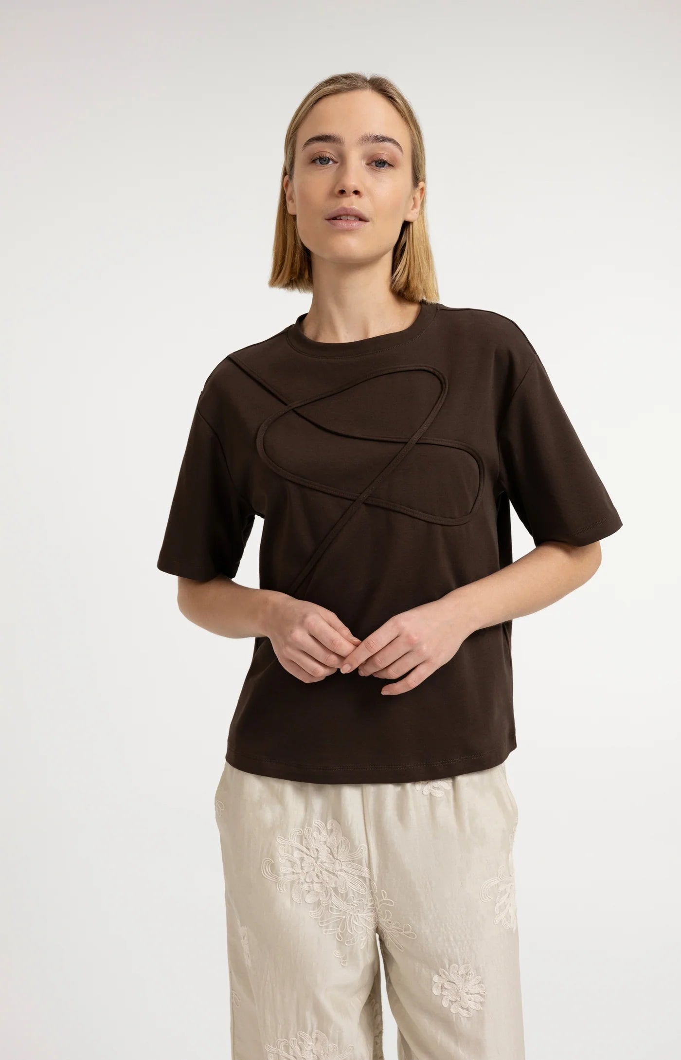 YAYA Rope Detail T-shirt