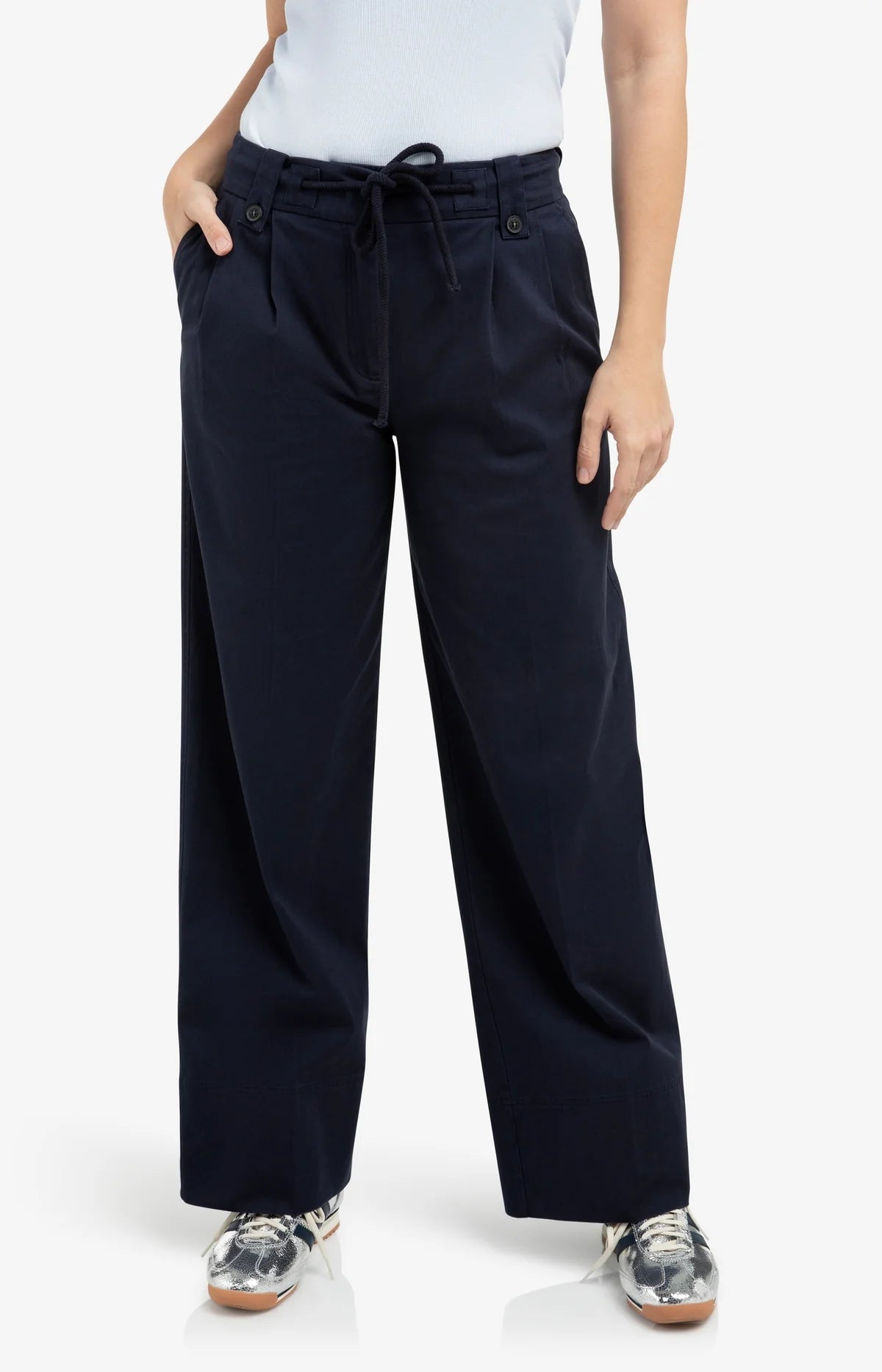 YAYA Woven Wide Leg Pant