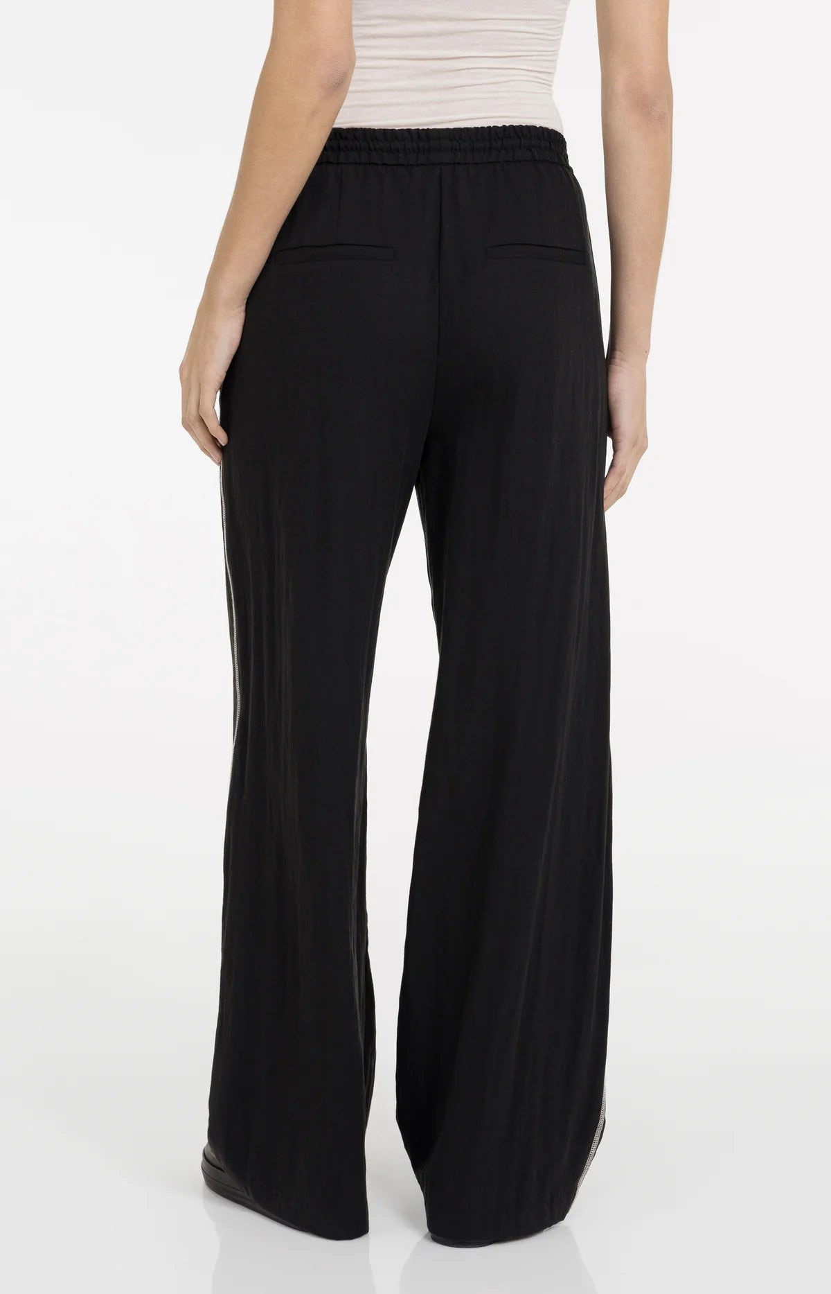 YAYA Woven Pant with Flatlock Detail