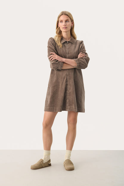 Part Two Eyvor Cord Zip Dress