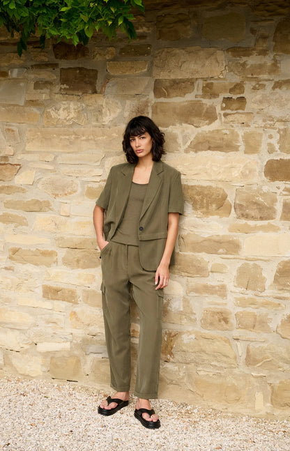 YAYA Shortsleeve Blazer with Detachable Bottom