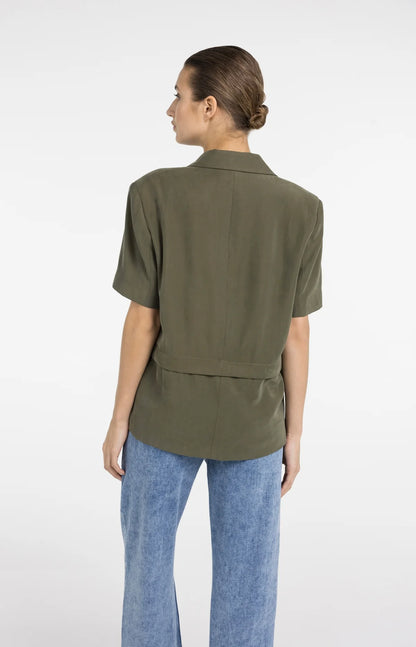 YAYA Shortsleeve Blazer with Detachable Bottom