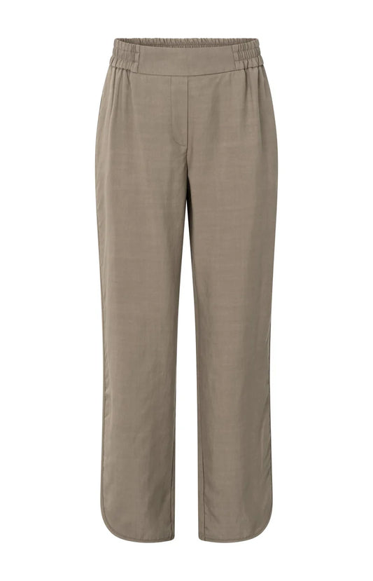 YAYA Woven Trouser with Petal Hem