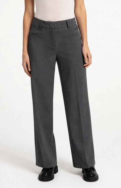 YAYA Straight Leg Trouser with Seam Detail