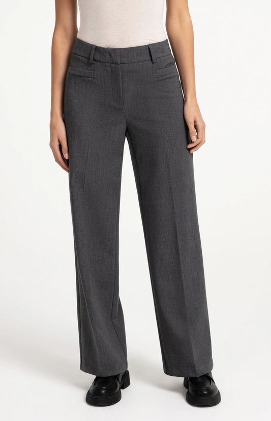 YAYA Straight Leg Trouser with Seam Detail