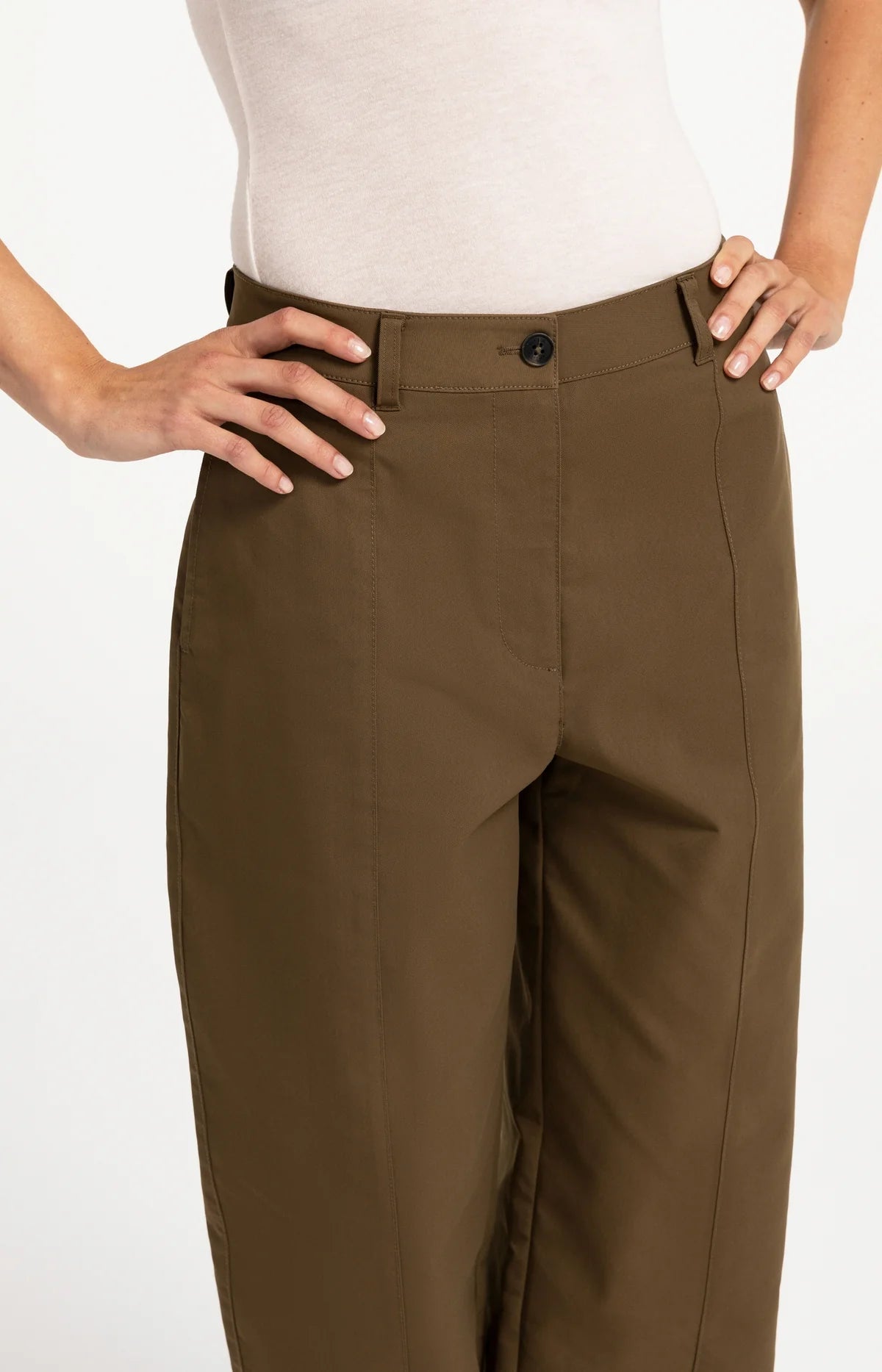 YAYA Woven Straight Leg Trouser
