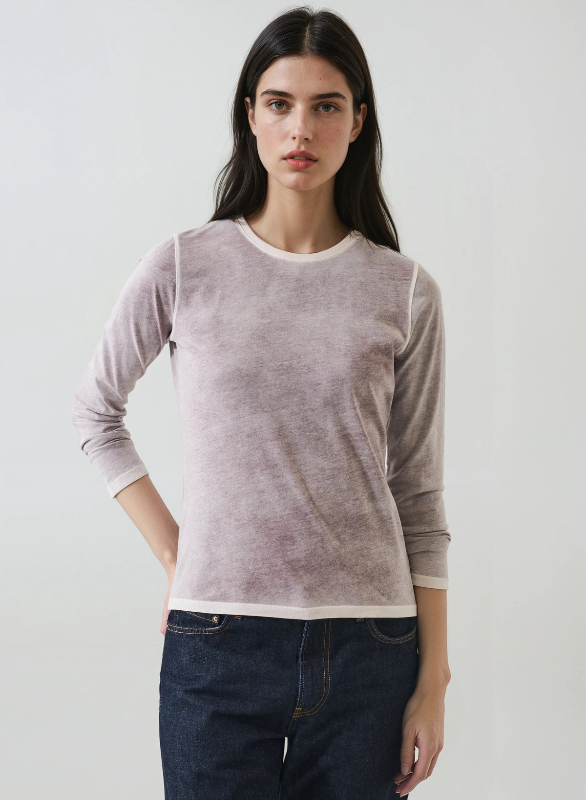 Patrick Assaraf Reverse Spray Long Sleeve