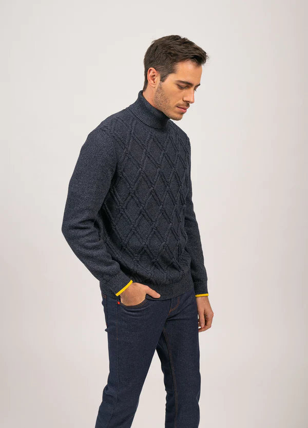 Saint James Men's Rossano Argyle Knit Sweater