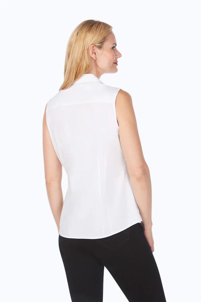 Foxcroft Non-Iron Sleeveless Taylor Shirt