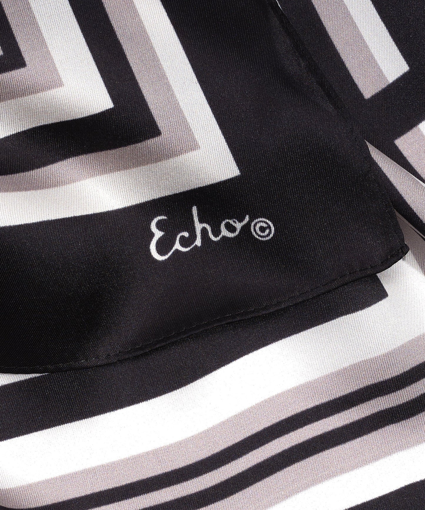 Echo Print Silk Scarf