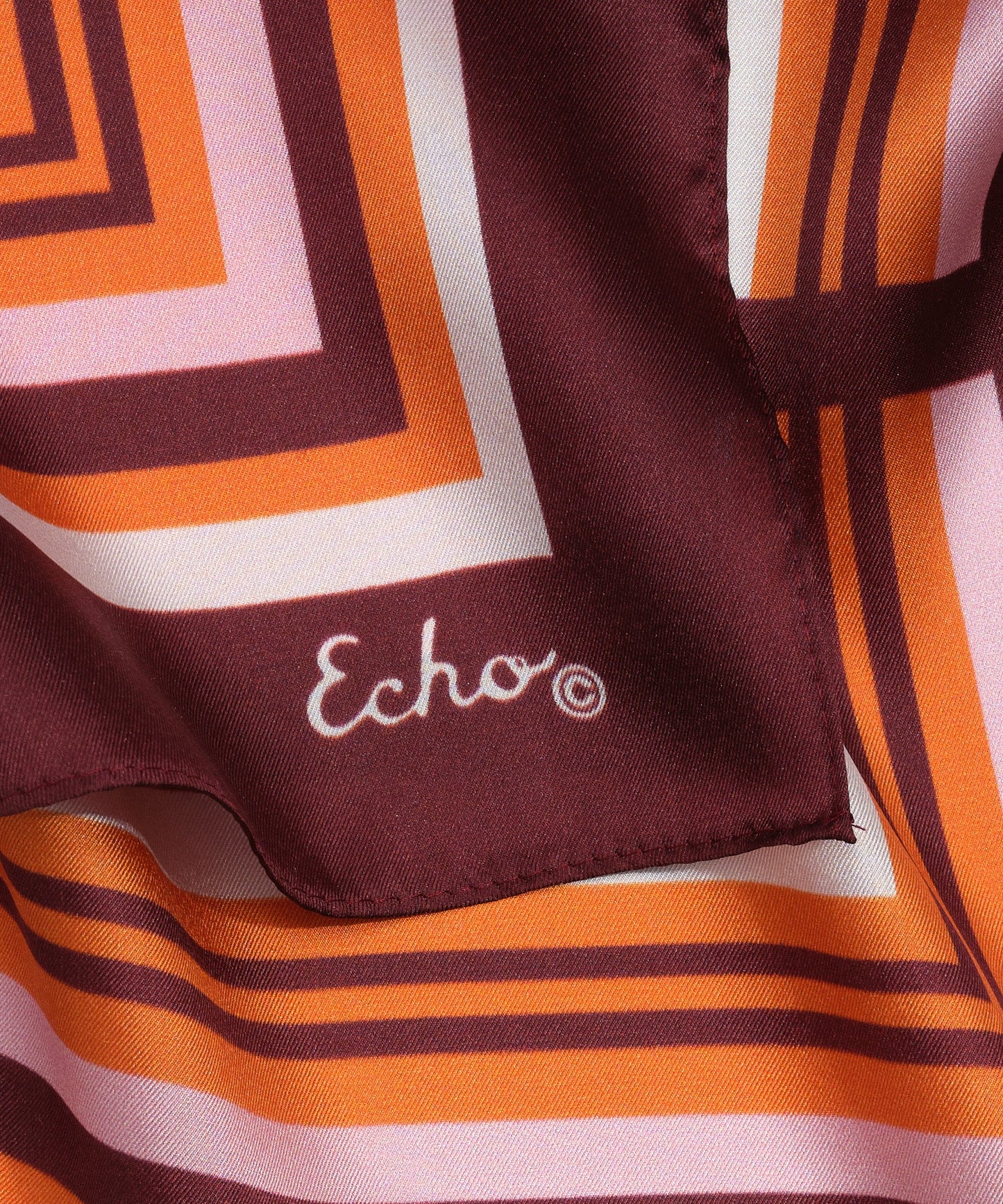 Echo Print Silk Scarf