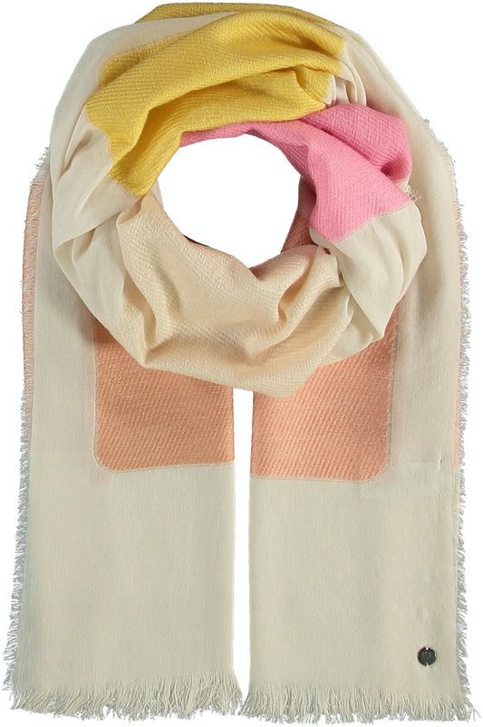 FRAAS Sustainability Edition Colour Bands Reclaimed Cotton Blend Scarf