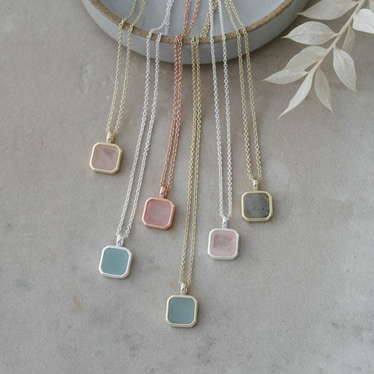 Glee Jewelry Florence Square Necklace